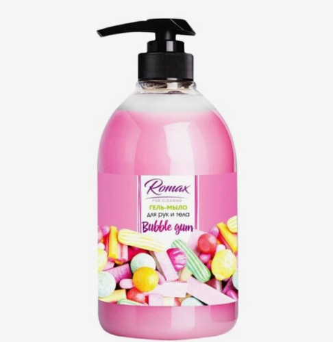 Гель-мыло "Bubble Gum" Romax, 1 л.